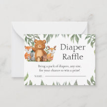 Green Woodland Dieren Luier Raffle