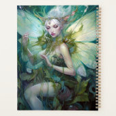 Green Woodland Fairy Fantasy Art Planner (Achterkant)