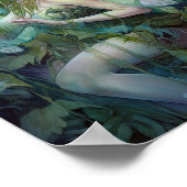 Green Woodland Fairy Fantasy Art Poster (Hoek)