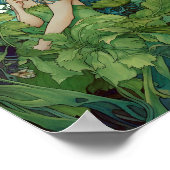 Green Woodland Fairy Fantasy Art Poster (Hoek)