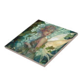 Green Woodland Fairy Fantasy Art Tegeltje (Zijkant)