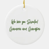 Green Woodland Fairy met Bloemen Ornament (Achterkant)