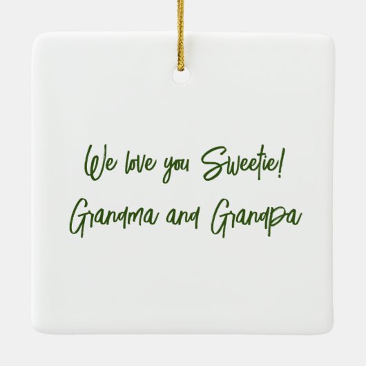 Green Woodland Fairy met Bloemen Ornament (Achterkant)