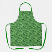 Green Woodland Ferns Natuur Pattern Schort (Voorkant)