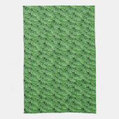 Green Woodland Ferns Natuur Pattern Theedoek (Verticaal)