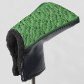 Green Woodland Ferns Pattern Natuur Golfheadcover (3/4 voorkant)
