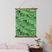Green Woodland Ferns Pattern Natuur Hangend Wandkleed (Slaapkamer)