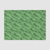 Green Woodland Ferns Pattern Natuur Tissuepapier (Voorkant)
