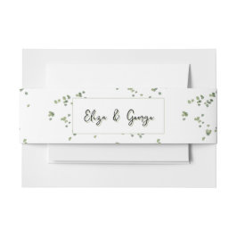 Green Woodland Theme All in One Wedding Uitnodigin Uitnodigingen Wikkel