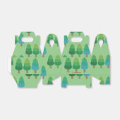 Green Woodland Trees Thunder_Cove Bedankdoosjes (Uitgevouwen)