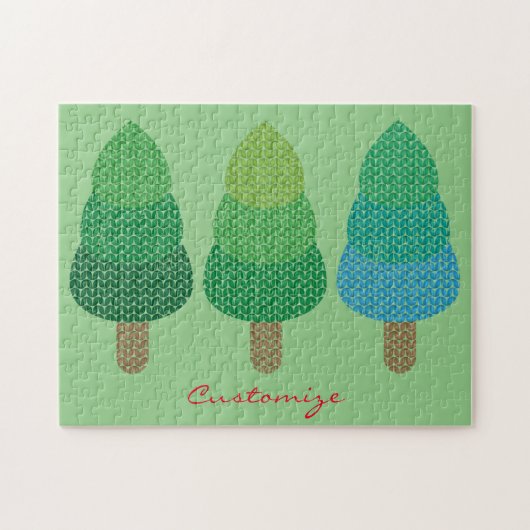 Green Woodland Trees Thunder_Cove Legpuzzel (Horizontaal)