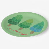 Green Woodland Trees Thunder_Cove Papieren Bordje (Gekanteld)