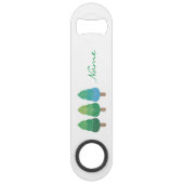 Green Woodland Trees Thunder_Cove Speed Flessenopener (Achterkant)