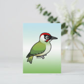 Green Woodpecker Briefkaart (Staand voorkant)