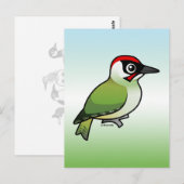 Green Woodpecker Briefkaart (Voorkant / Achterkant)