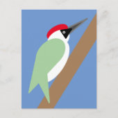 Green Woodpecker Briefkaart (Voorkant)