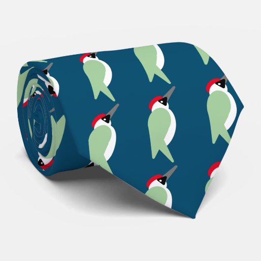 Green Woodpecker Stropdas (Opgerold)