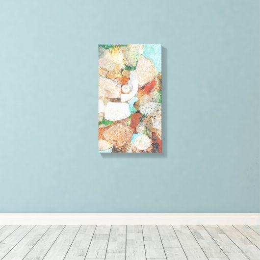 Green World 1976 0017 door Jose T Joya Canvas Afdruk (Insitu (Houten vloer))