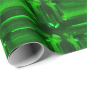 Green Wrapping Paper Emerald shape Gemstone Cadeaupapier (Rol Hoek)