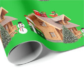 Green Wrapping Paper voor de kerstcabine Cadeaupapier (Rol Hoek)