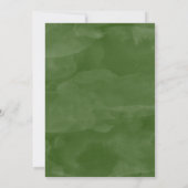 Green Wreatfoto in Loving Memory Annountion Aankondiging (Achterkant)