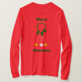 Green Wreath Jingle Bells Shirt met lange mouwen