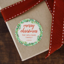 Green Wreath Merry Kerstmis