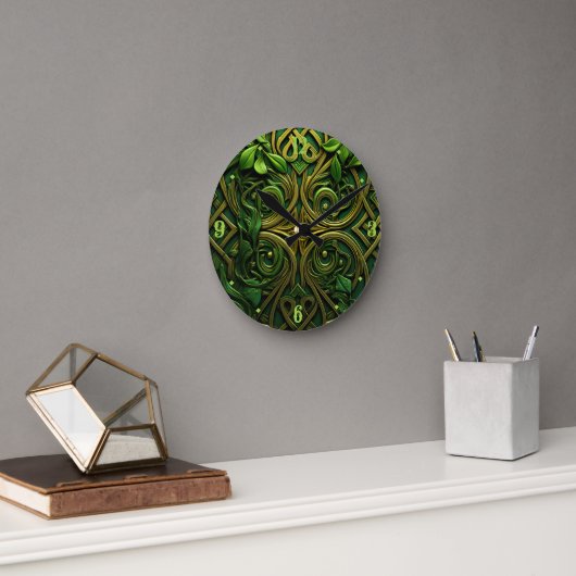 Green Wreath Ronde Klok (Kantoor)