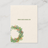 Green Wreath Visitekaartje (Achterkant)