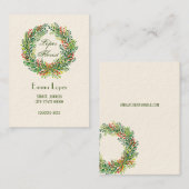 Green Wreath Visitekaartje (Voorkant / Achterkant)