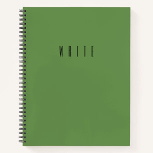 Green Write Typografie Personaliseren Notitieboek