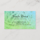 Green Yarn Knitting Crochet Handmade Craft Visitekaartje (Achterkant)