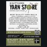Green Yarn Store Logo, Knitting Store, Yarn Store Flyer<br><div class="desc">Green Yarn Store Logo,  Knitting Store,  Yarn Store Adverteren Flyer door de Visitekaartje Store.</div>