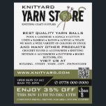 Green Yarn Store Logo, Knitting Store, Yarn Store Flyer<br><div class="desc">Green Yarn Store Logo,  Knitting Store,  Yarn Store Adverteren Flyer door de Visitekaartje Store.</div>