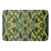 Green Yellow Alligator Crocodile Dragon Leather Badmat (Voorkant)