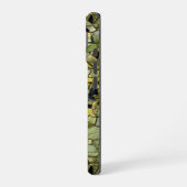 Green Yellow Alligator Crocodile Dragon Leather iPhone 16 Hoesje (Linkerkant)