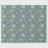 Green Yellow and Blue Floral Sunshine Pattern Cadeaupapier (Vlak)