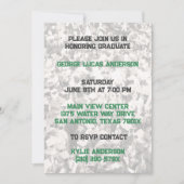 Green Yellow Athlete Player Afstuderen Uitnodiging (Voorkant)