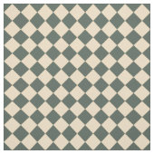 Green Yellow Checker Diamond Pattern Stof (Swatch)