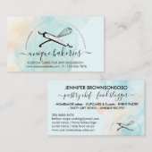 Green Yellow Circle Baker Taartmaker Visitekaartje (Voorkant / Achterkant)