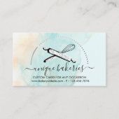 Green Yellow Circle Baker Taartmaker Visitekaartje (Voorkant)