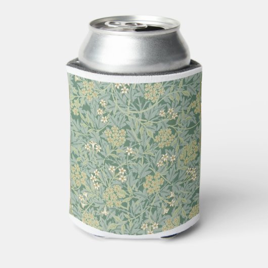 Green Yellow Jasmine door William Morris Blikjeskoeler (Blikje Achterkant)
