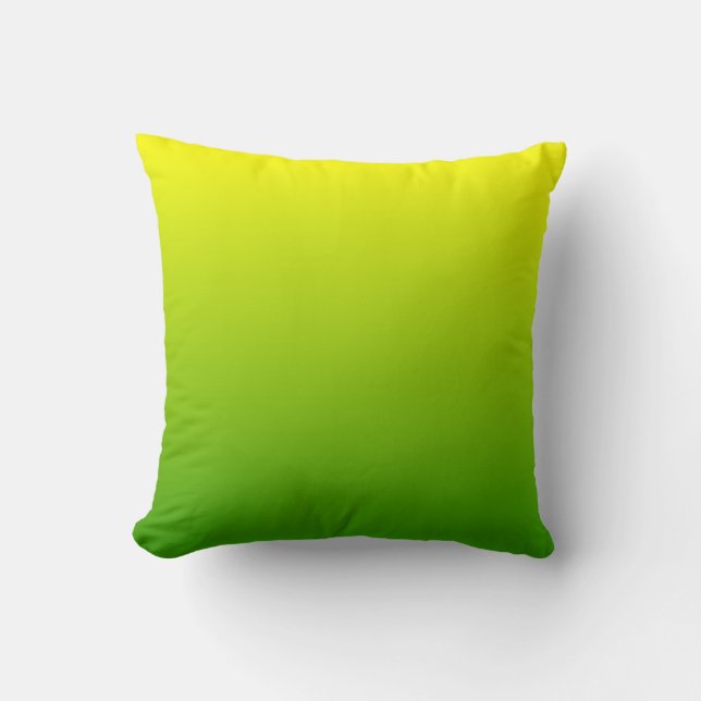 Green Yellow Ombre Kussen (Voorkant)