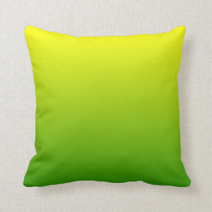 Green Yellow Ombre Kussen