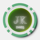 Green Yellow Poker Chip JK 2025 (Achterkant)
