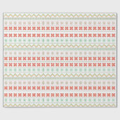 Green-Yellow-Red Pixel knit Pattern Cadeaupapier (Vlak)