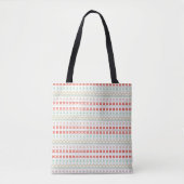 Green-Yellow-Red Pixel knit Pattern Tote Bag (Voorkant)