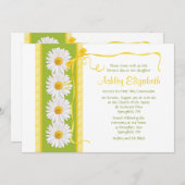 Green Yellow Shasta Daisy Communion Kaart (Voorkant / Achterkant)