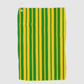 Green Yellow Stylish Stripes Pattern Design  Golfhanddoek (Voorkant)