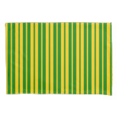 Green Yellow Stylish Stripes Pattern Design Kussensloop (Voorkant)